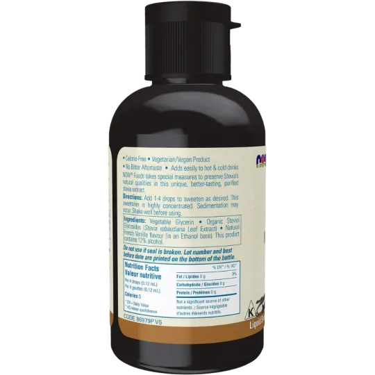 NOW Foods Stevia Liquid Extract (French Vanilla) 60mL | Unbeatable Prices, Daily Deals | VITASHOP