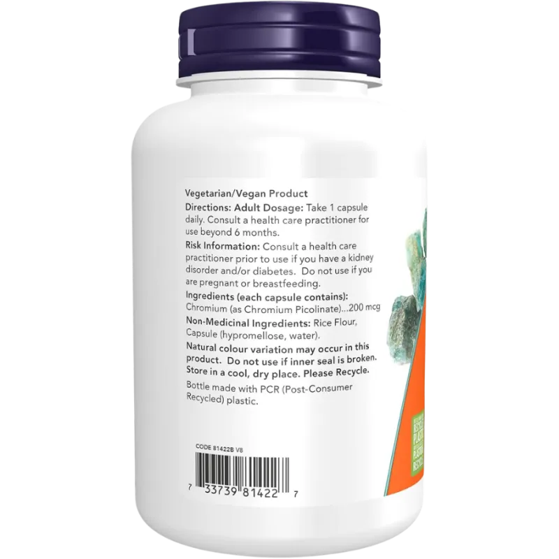 NOW Foods Chromium Picolinate 200 mcg, 250 Capsules | 每天不同折扣, 全网最低价格 | 种类齐全的保健品店铺 VITASHOP, 只有你想不到, 没有你买不到 !