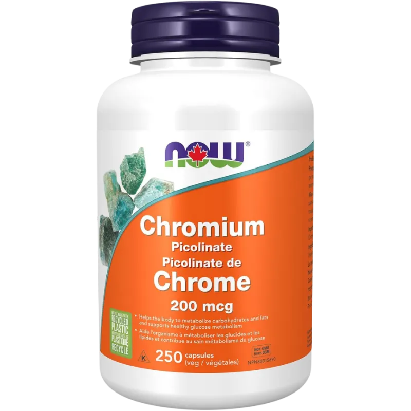NOW Foods Chromium Picolinate 200 mcg, 250 Capsules | 每天不同折扣, 全网最低价格 | 种类齐全的保健品店铺 VITASHOP, 只有你想不到, 没有你买不到 !