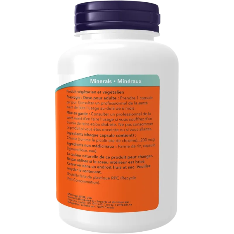 NOW Foods Chromium Picolinate 200 mcg, 250 Capsules | 每天不同折扣, 全网最低价格 | 种类齐全的保健品店铺 VITASHOP, 只有你想不到, 没有你买不到 !