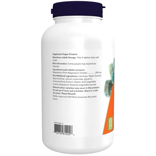 NOW Foods Magnesium Citrate 200 mg, 250 Tablets | Unbeatable Prices, Daily Deals | VITASHOP