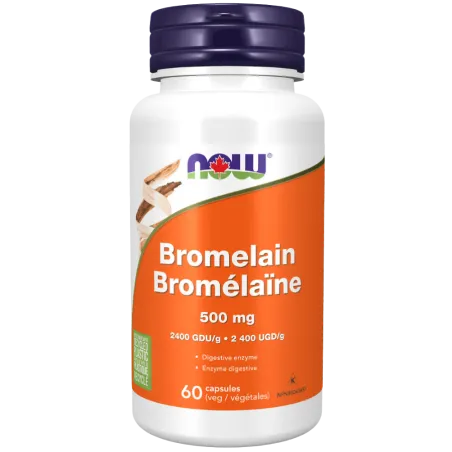 Bromélaïne 500 mg, 60 gélules végétales | Safest & Easiest Shopping Vitamins Online | VITASHOP