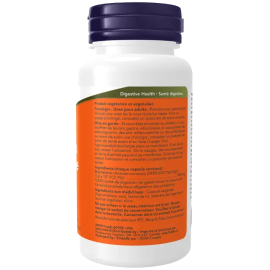 NOW Foods Bromelain 500 mg, 60 Veg Capsules | 每天不同折扣, 全网最低价格 | 种类齐全的保健品店铺 VITASHOP, 只有你想不到, 没有你买不到 !
