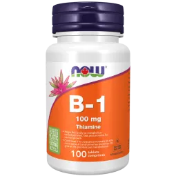 NOW Foods B-1 100 mg, 100 Tablets | Unbeatable Prices, Daily Deals | VITASHOP