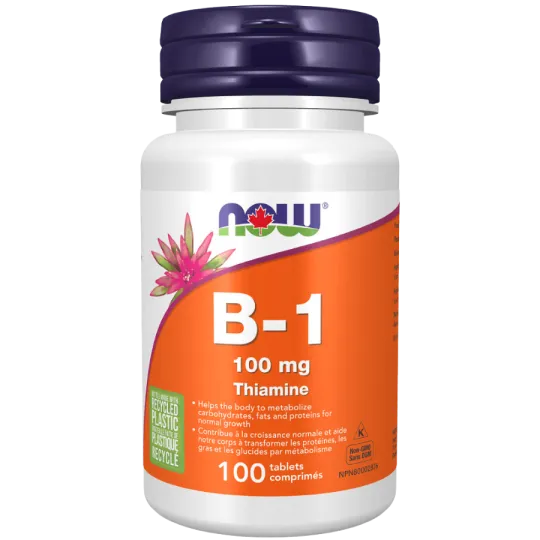 NOW Foods B-1 100 mg, 100 Tablets | 每天不同折扣, 全网最低价格 | 种类齐全的保健品店铺 VITASHOP, 只有你想不到, 没有你买不到 !