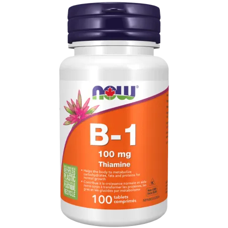 NOW Foods B-1 100 mg, 100 Tablets | Unbeatable Prices, Daily Deals | VITASHOP