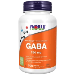 Extra Strength GABA 750 mg, 100 gélules végétales | Safest & Easiest Shopping Vitamins Online | VITASHOP