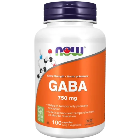 NOW Foods Extra Strength GABA 750 mg, 100 Veg Capsules | Unbeatable Prices, Daily Deals | VITASHOP