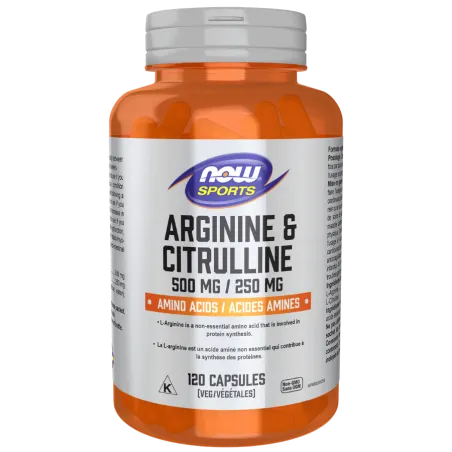 NOW Foods Arginine & Citrulline, 120 Veg Capsules | 每天不同折扣, 全网最低价格 | 种类齐全的保健品店铺 VITASHOP, 只有你想不到, 没有你买不到 !