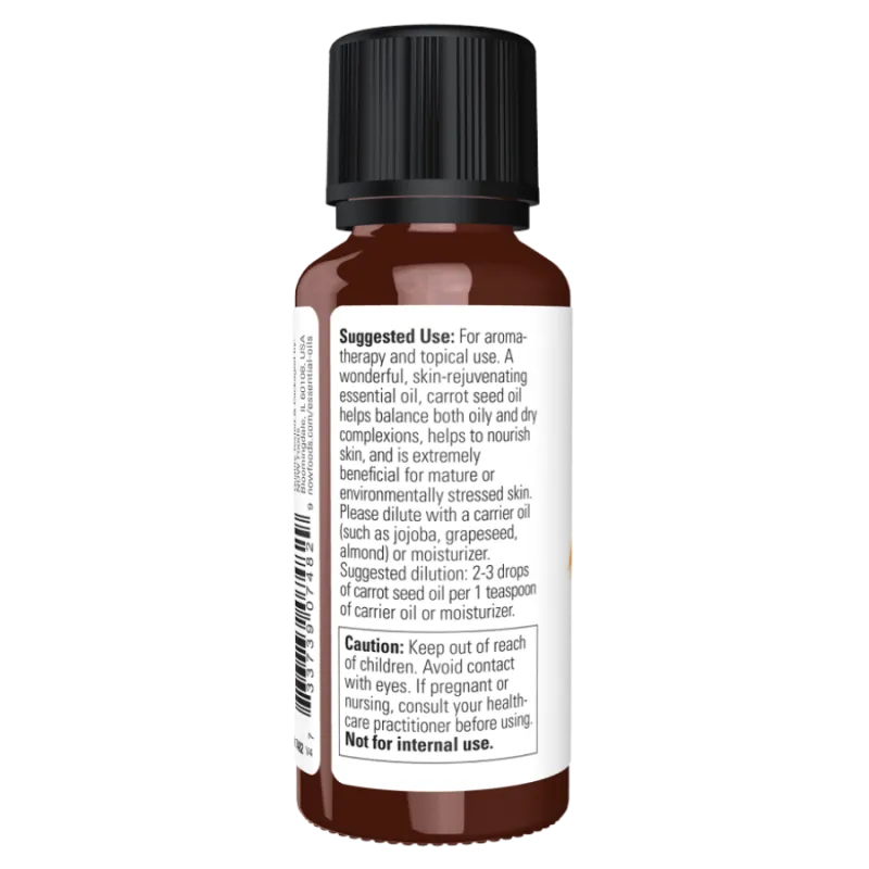NOW Foods Carrot Seed Oil, 30 mL | Unbeatable Prices, Daily Deals | VITASHOP
