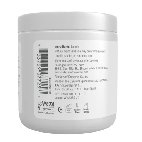 NOW Foods Pure Lanolin, 198 g[discontinued] | Unbeatable Prices, Daily Deals | VITASHOP