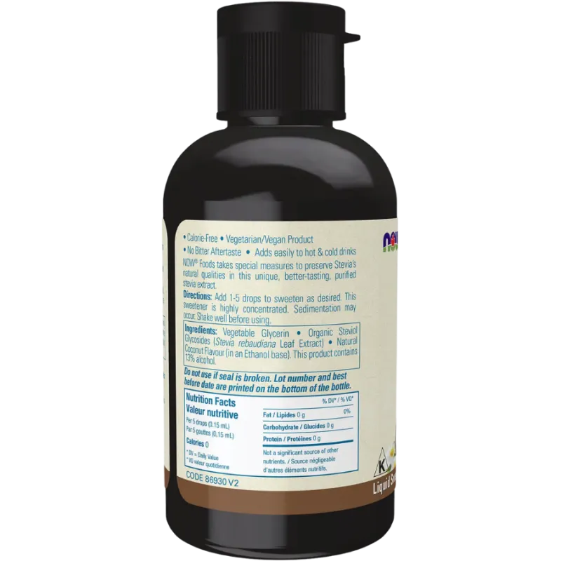 Stevia Liquid Extract (Coconut) 60mL  | Safest & Easiest Shopping Vitamins Online | VITASHOP