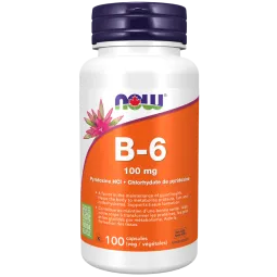 B-6 100 mg, 100 gélules | Safest & Easiest Shopping Vitamins Online | VITASHOP