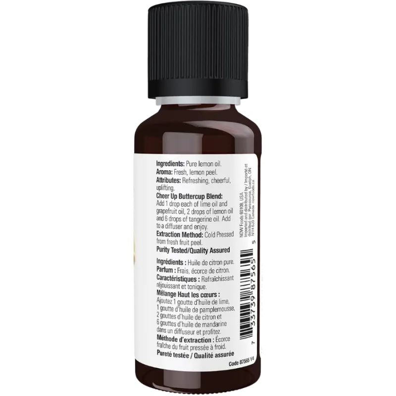 NOW Foods Lemon Oil, 30 mL | Unbeatable Prices, Daily Deals | VITASHOP