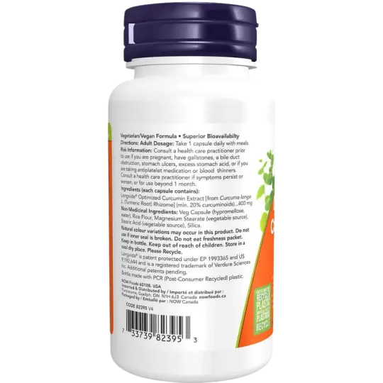 NOW Foods CurcuBrain 400 mg, 50 Veg Capsules | Unbeatable Prices, Daily Deals | VITASHOP