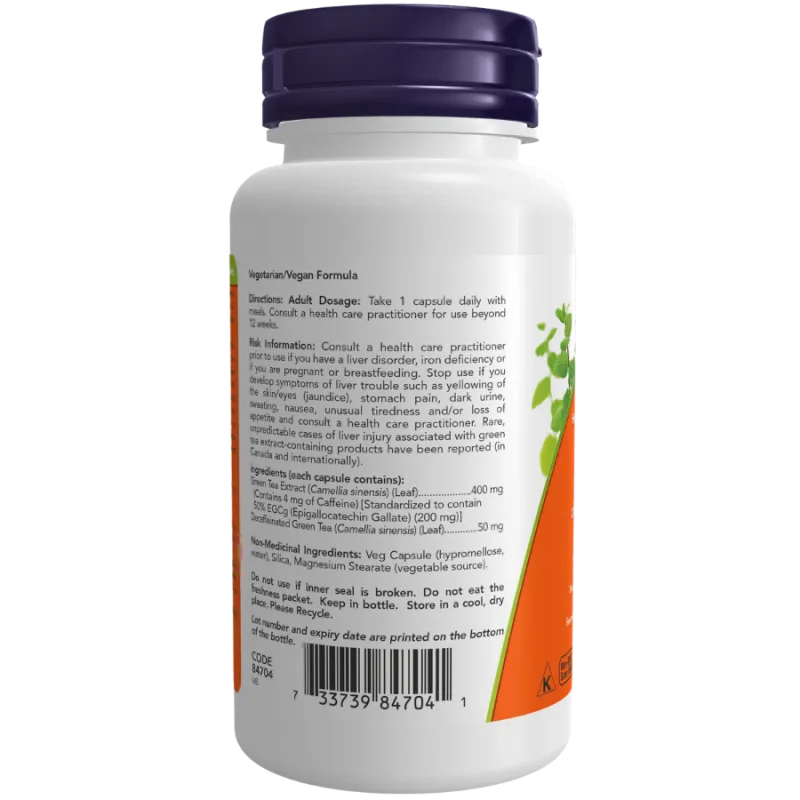 NOW Foods EGCg Green Tea Extract 400 mg, 90 Capsules | 每天不同折扣, 全网最低价格 | 种类齐全的保健品店铺 VITASHOP, 只有你想不到, 没有你买不到 !