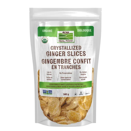 NOW Foods Ginger Crystallized, 340 g | Unbeatable Prices, Daily Deals | VITASHOP