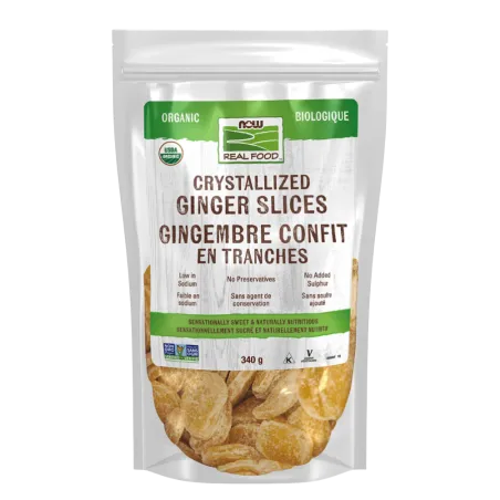 NOW Foods Ginger Crystallized, 340 g | Unbeatable Prices, Daily Deals | VITASHOP