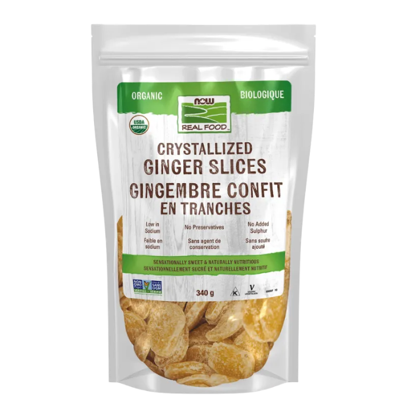 NOW Foods Ginger Crystallized, 340 g | Unbeatable Prices, Daily Deals | VITASHOP