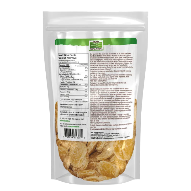 NOW Foods Ginger Crystallized, 340 g | Unbeatable Prices, Daily Deals | VITASHOP