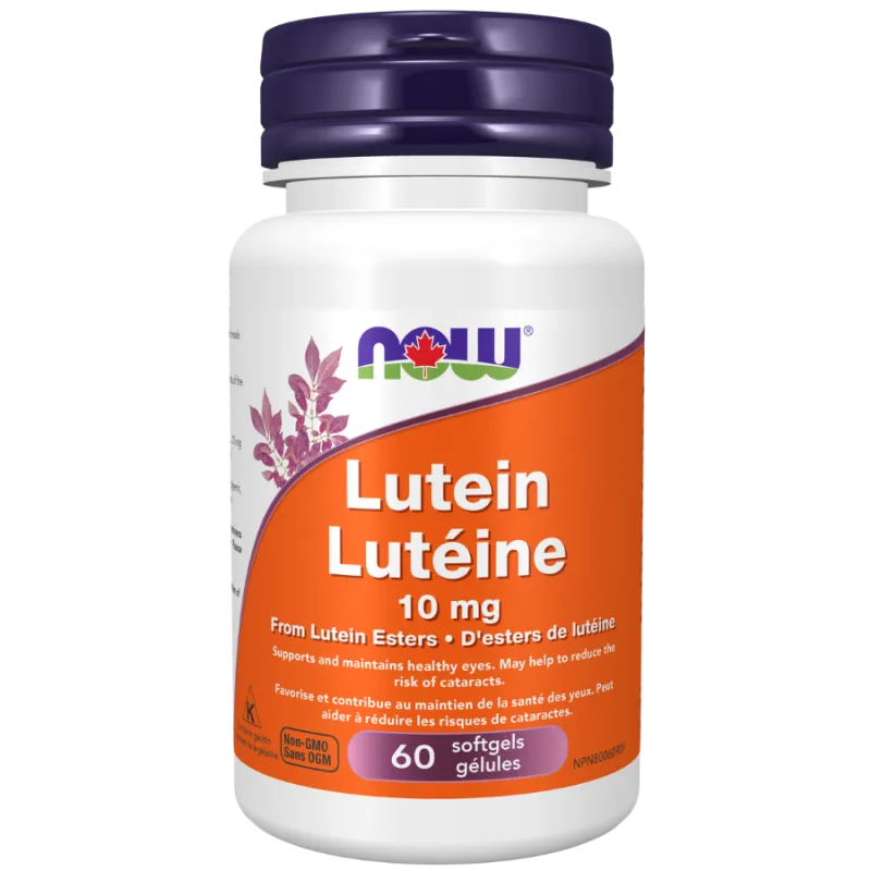 NOW Foods Lutein 10 mg, 60 Softgels | 每天不同折扣, 全网最低价格 | 种类齐全的保健品店铺 VITASHOP, 只有你想不到, 没有你买不到 !