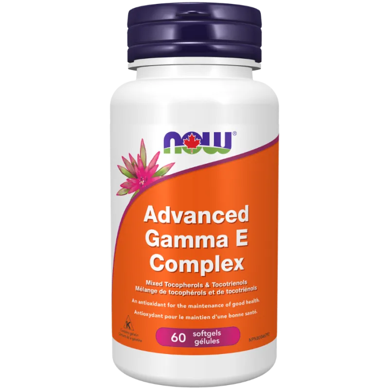 NOW Foods Advanced Gamma E Complex, 60 Softgels | Unbeatable Prices, Daily Deals | VITASHOP