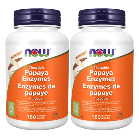 NOW Foods 나우 푸드 파파야 효소, 씹을 수 있는 사탕 180개 | 매일 업데이트되는 특가 상품 | VITASHOP