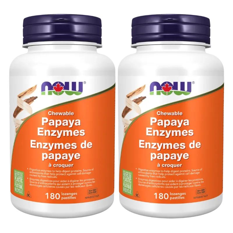 NOW Foods 나우 푸드 파파야 효소, 씹을 수 있는 사탕 180개 | 매일 업데이트되는 특가 상품 | VITASHOP