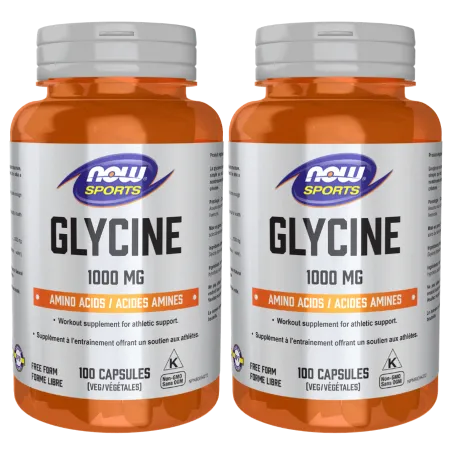 NOW Foods Glycine 1000 mg, 100 Capsules | Unbeatable Prices, Daily Deals | VITASHOP