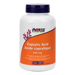 Acide caprylique 600 mg, 100 gélules | Safest & Easiest Shopping Vitamins Online | VITASHOP