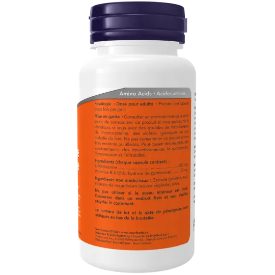 NOW Foods 나우 푸드 L-메티오닌 500 mg, 100 캡슐 | 매일 업데이트되는 특가 상품 | VITASHOP