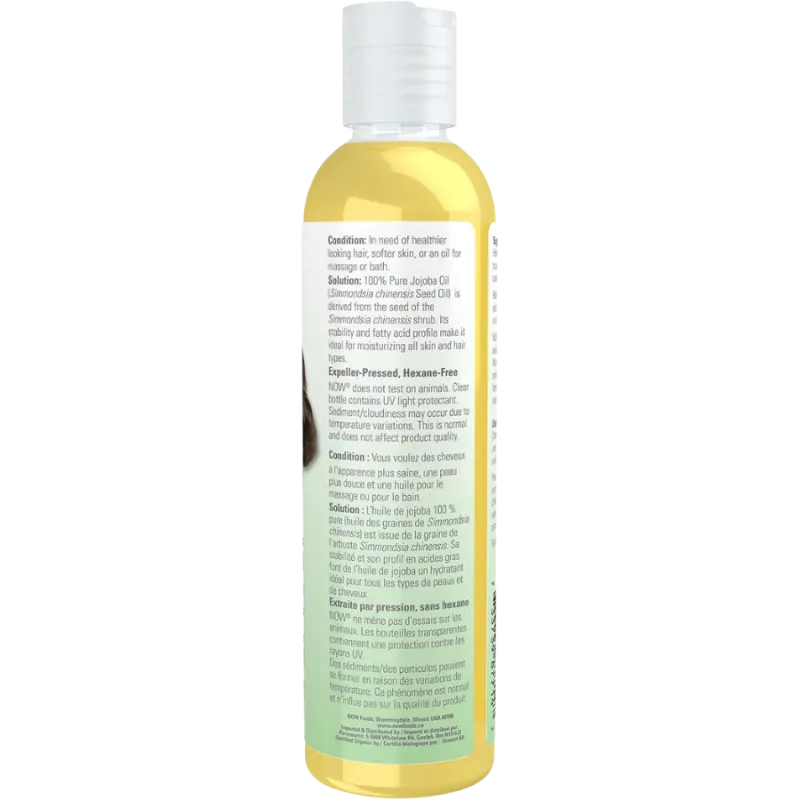 NOW Foods Organic Jojoba Oil, 237 mL | 每天不同折扣, 全网最低价格 | 种类齐全的保健品店铺 VITASHOP, 只有你想不到, 没有你买不到 !