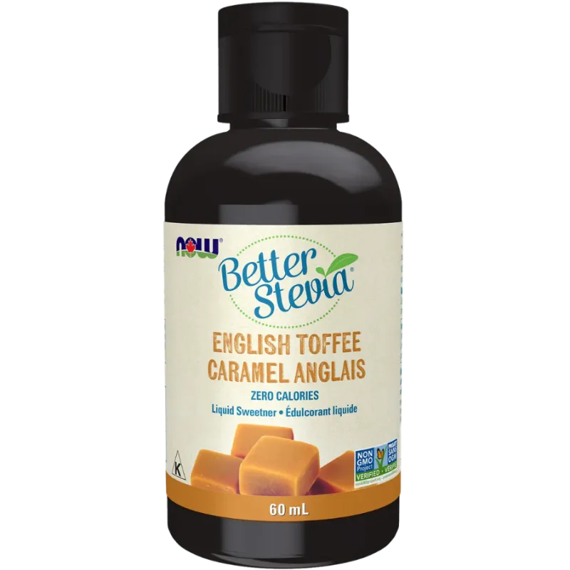 NOW Foods Stevia Liquid Extract (English Toffee) 60mL | Unbeatable Prices, Daily Deals | VITASHOP