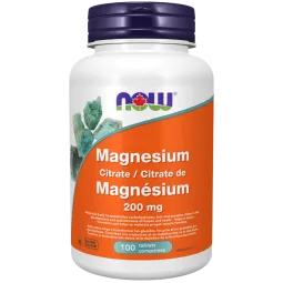NOW Foods Magnesium Citrate 200 mg, 100 Tablets | Unbeatable Prices, Daily Deals | VITASHOP