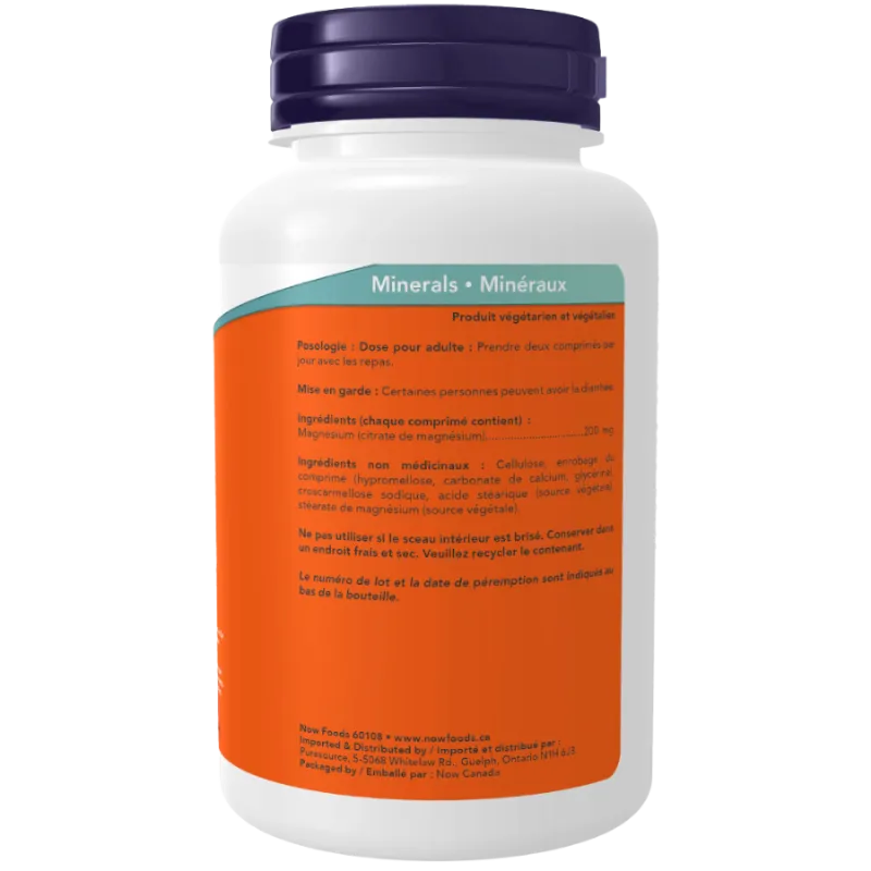 NOW Foods 나우 푸드 구연산마그네슘 200mg, 100정 | 매일 업데이트되는 특가 상품 | VITASHOP