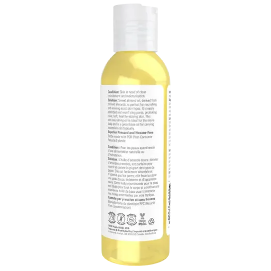 NOW Foods Sweet Almond Oil, 118 mL | Unbeatable Prices, Daily Deals | VITASHOP