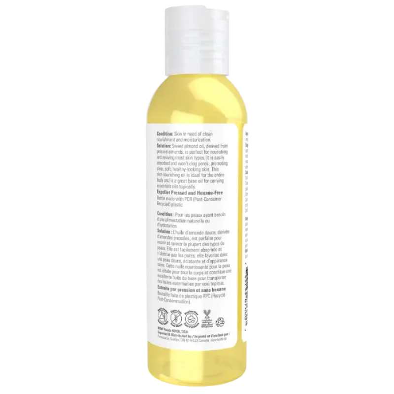 NOW Foods Sweet Almond Oil, 118 mL | Unbeatable Prices, Daily Deals | VITASHOP
