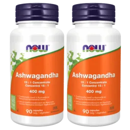 NOW Foods [2 for Deal] 나우 푸드 아슈와간다 추출물 400mg, 식물성 캡슐 90정 | 매일 업데이트되는 특가 상품 | VITASHOP
