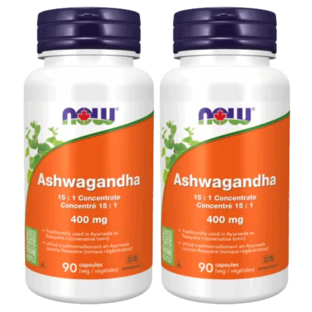NOW Foods [2 for Deal] 나우 푸드 아슈와간다 추출물 400mg, 식물성 캡슐 90정 | 매일 업데이트되는 특가 상품 | VITASHOP