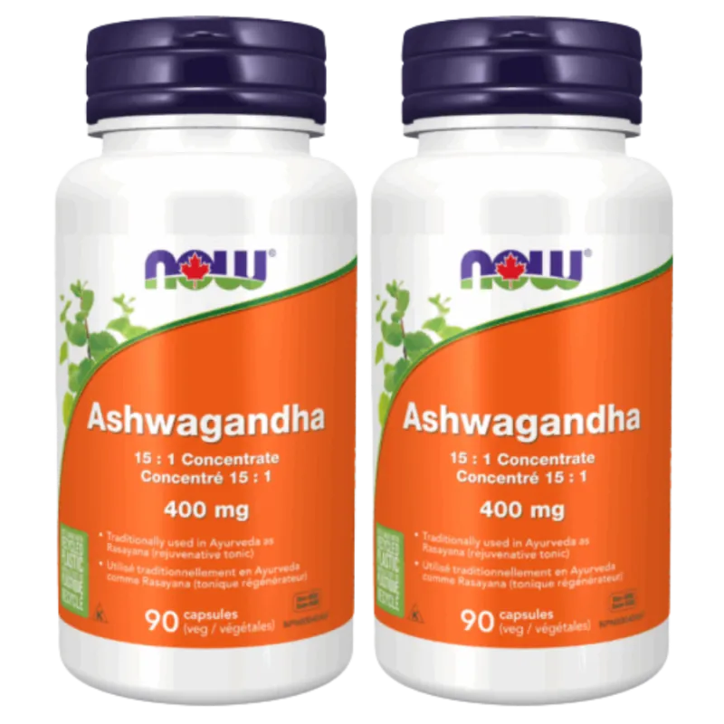 NOW Foods [2 for Deal] Ashwagandha Extract 400 mg, 90 Veg Capsules | Unbeatable Prices, Daily Deals | VITASHOP