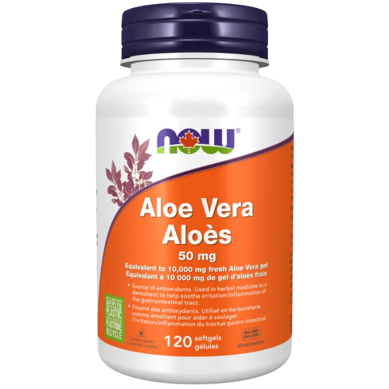 Aloe Vera Concentré 50 mg, 120 Softgels | Safest & Easiest Shopping Vitamins Online | VITASHOP