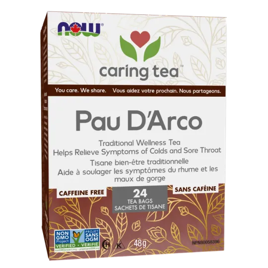 NOW Foods Pau D'arco Traditional Wellness, 24 Tea Bags | Unbeatable Prices, Daily Deals | VITASHOP