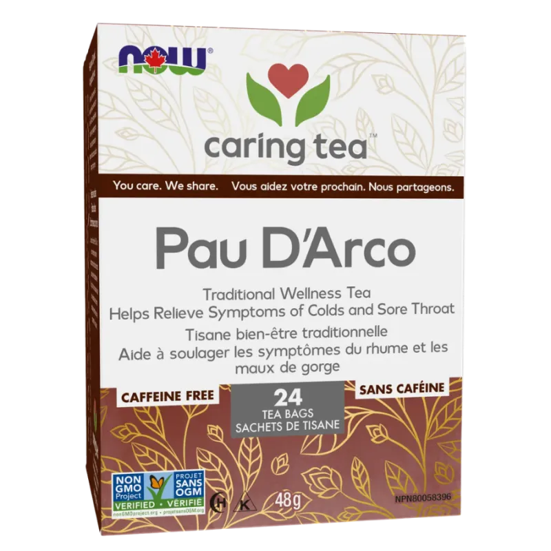 NOW Foods Pau D'arco Traditional Wellness, 24 Tea Bags | Unbeatable Prices, Daily Deals | VITASHOP