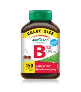 Jamieson Vitamin B12 1000 mcg Sublingual VALUE SIZE 150 Tablets | Unbeatable Prices, Daily Deals | VITASHOP