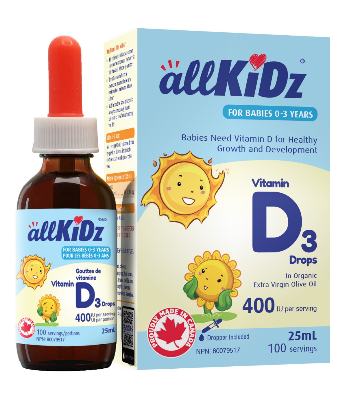 allKIDZ Vitamin D3 25 mL | Unbeatable Prices, Daily Deals | VITASHOP