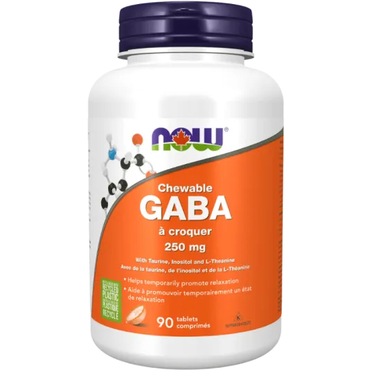 GABA à croquer 250 mg, 90 comprimés | Safest & Easiest Shopping Vitamins Online | VITASHOP