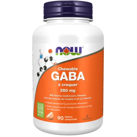 GABA à croquer 250 mg, 90 comprimés | Safest & Easiest Shopping Vitamins Online | VITASHOP