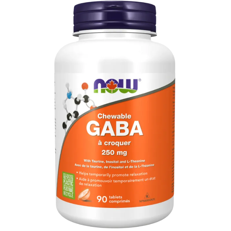 GABA à croquer 250 mg, 90 comprimés | Safest & Easiest Shopping Vitamins Online | VITASHOP