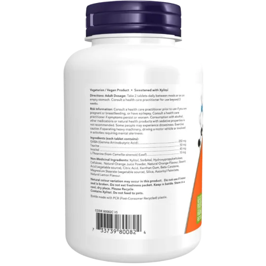 NOW Foods GABA Chewable 250 mg, 90 Tablets | 每天不同折扣, 全网最低价格 | 种类齐全的保健品店铺 VITASHOP, 只有你想不到, 没有你买不到 !