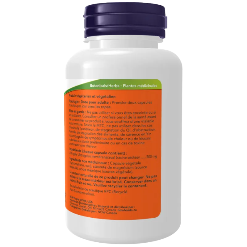 NOW Foods Astragalus 500 mg, 100 Capsules | Unbeatable Prices, Daily Deals | VITASHOP
